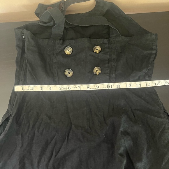 Anthropologie Black Maxi Halter Dress Size 6 - Picture 3 of 16